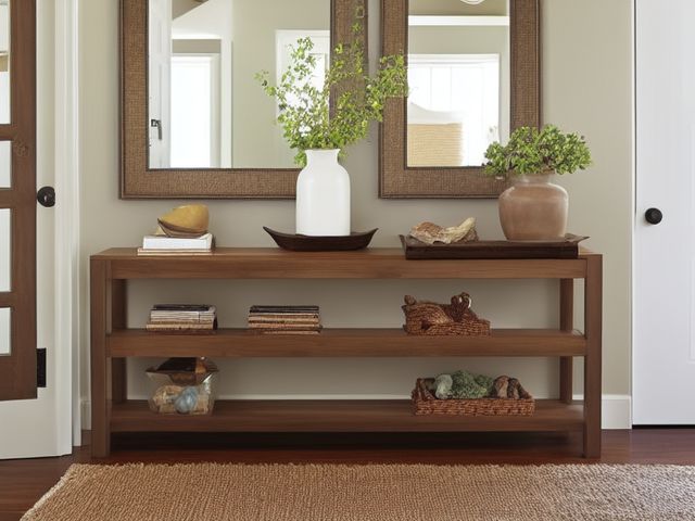The Bench or Console in the Entryway, illustrated.
