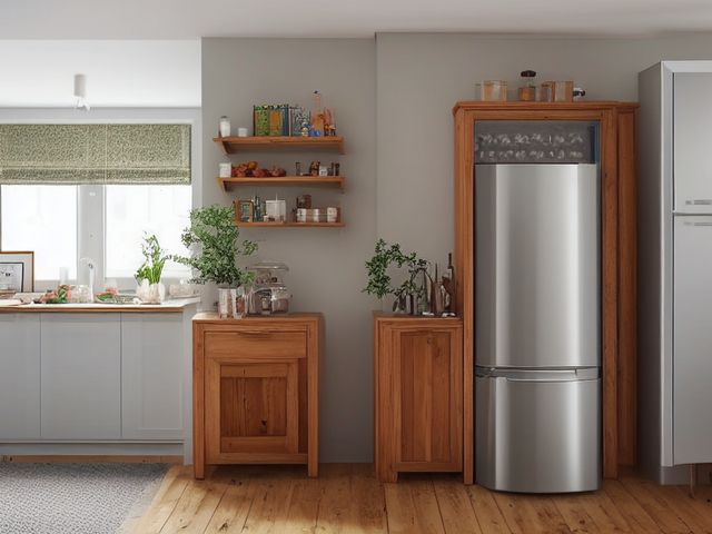 The Refrigerator and Freezer in the Kitchen, illustrated.