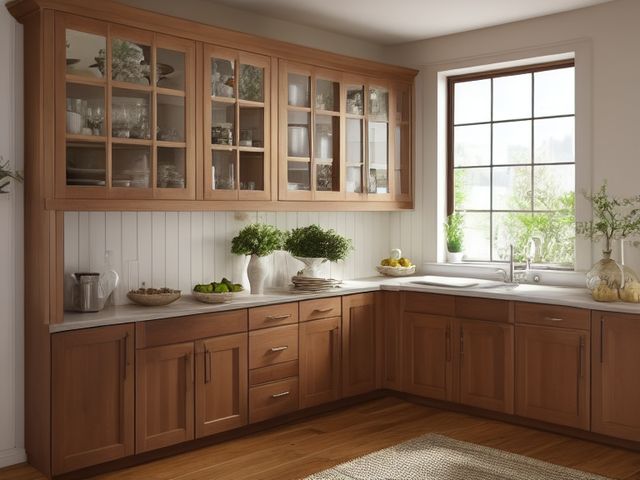 The Upper Cabinets in the Kitchen, illustrated.